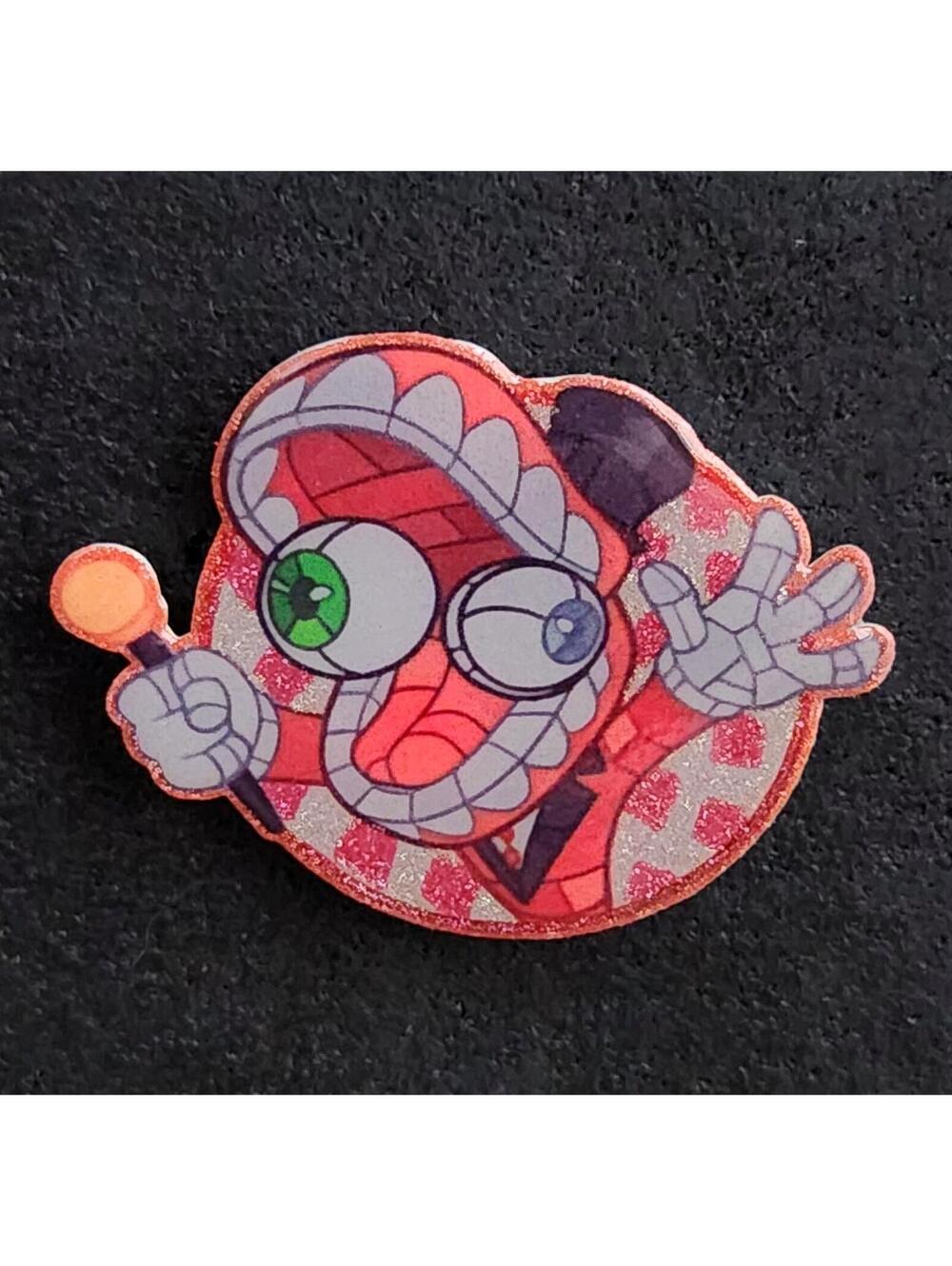 Caine glitter pin - The Amazing Digital Circus